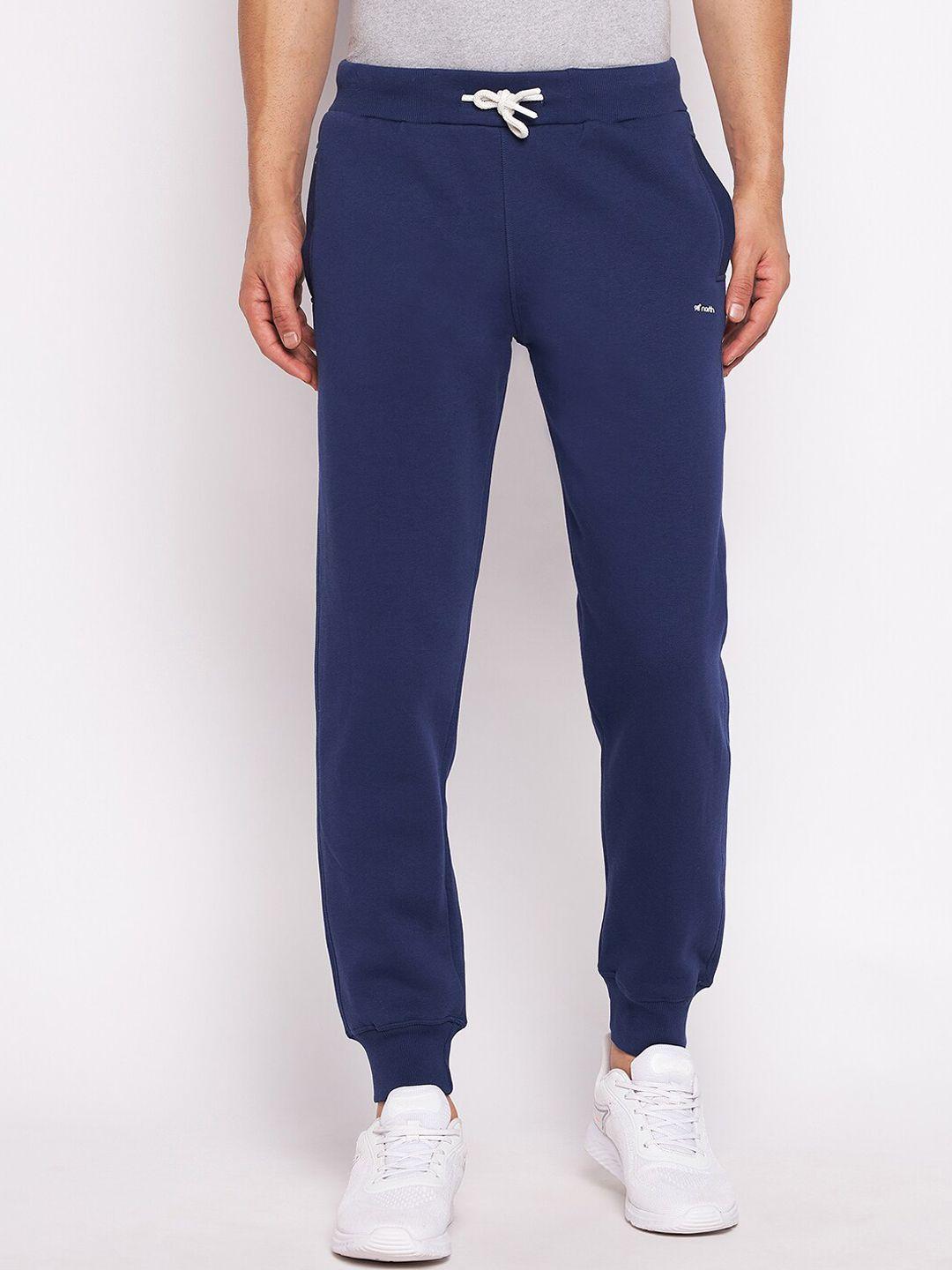 98 degree north men blue solid casual joggers