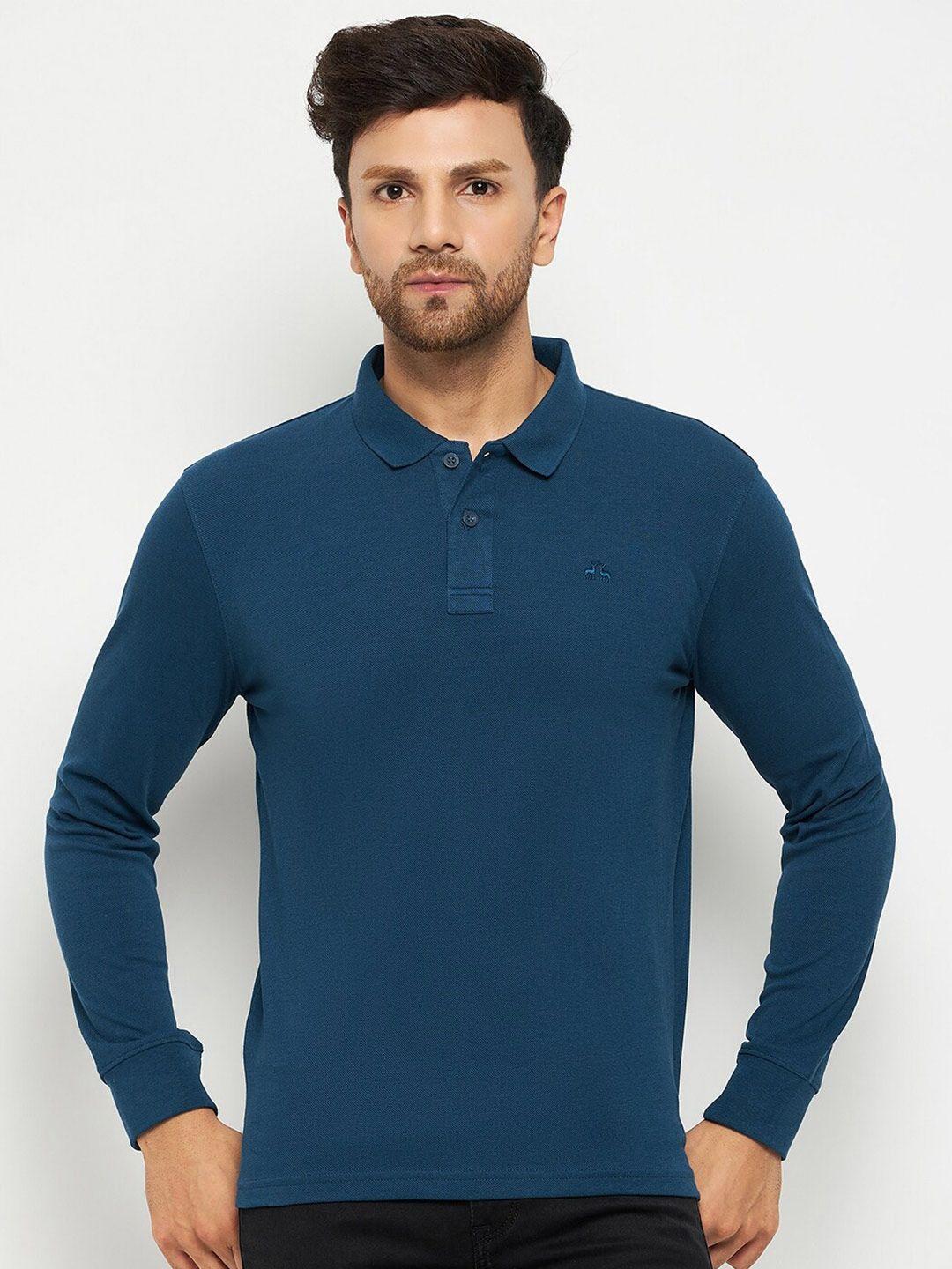 98 degree north polo collar long sleeve cotton regular t-shirt