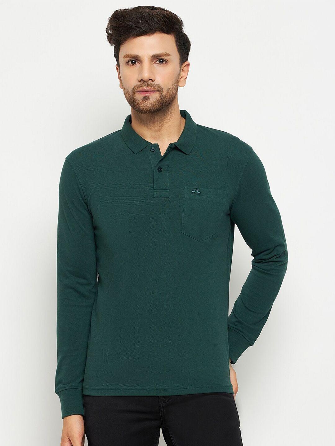 98 degree north polo collar long sleeve pockets cotton regular t-shirt