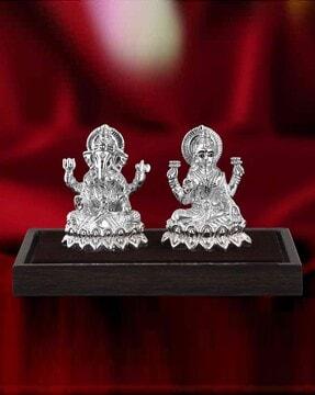 999 silver laxmi ganesh idol