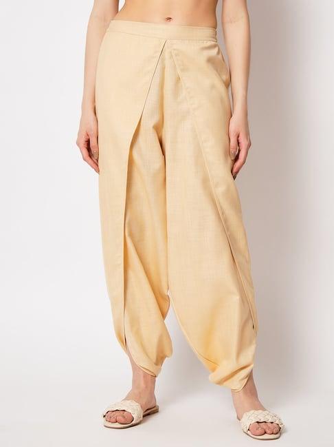 9rasa beige dhoti pants