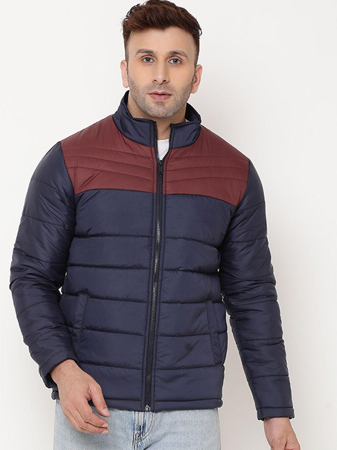 9ty3ree colourblocked insulator puffer jacket with zip detail