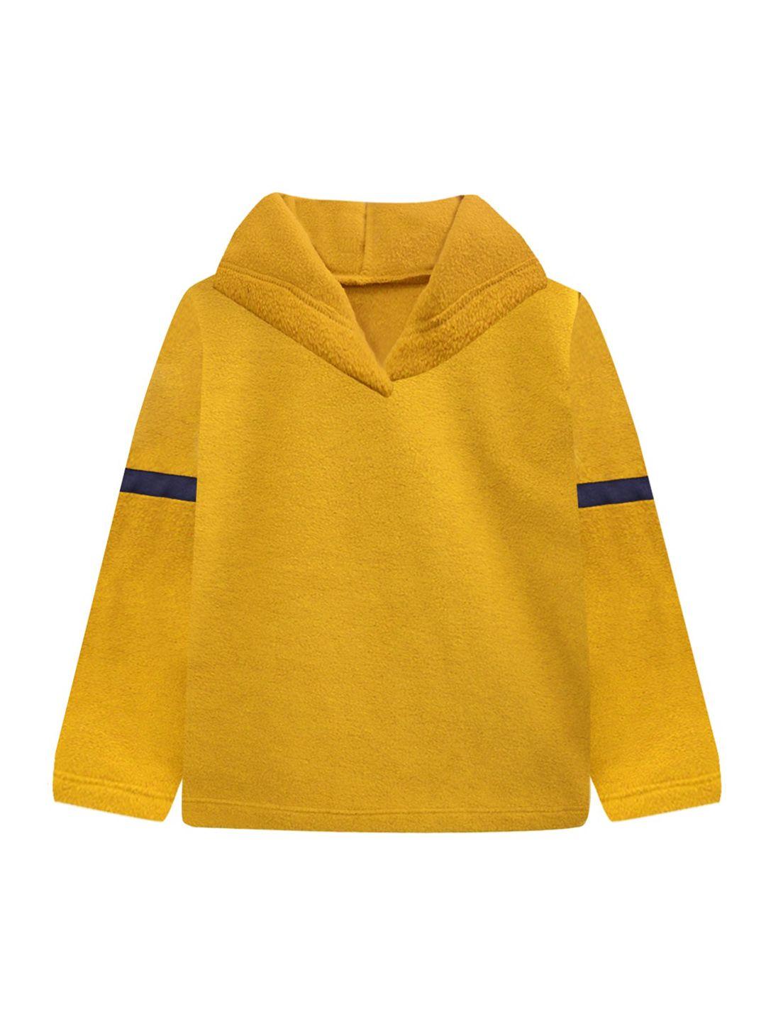 a t u n boys mustard hooded sweatshirt