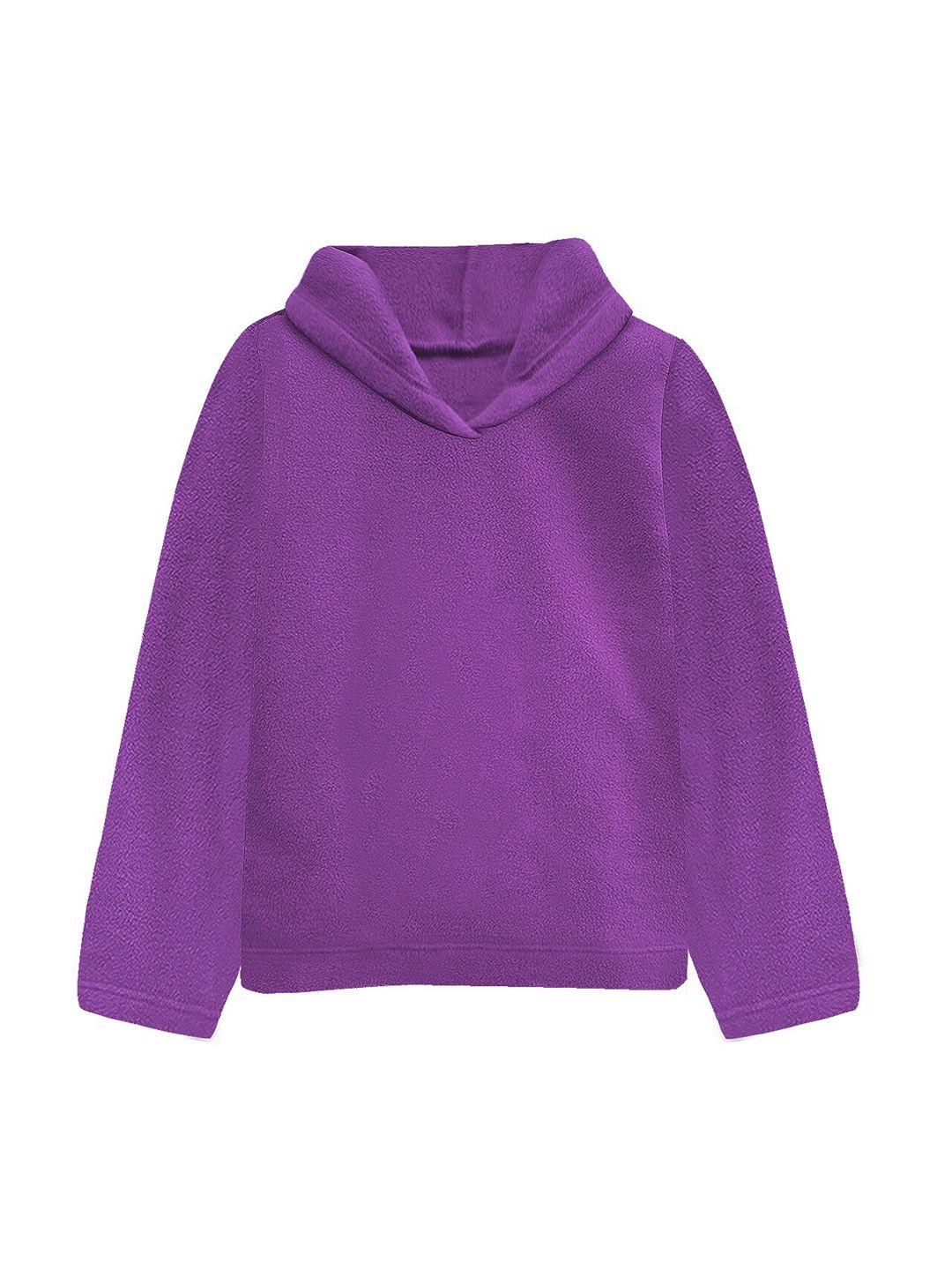 a t u n women purple hooded sweatshirt