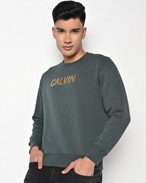 a- reg slim fit crew-neck sweatshirt