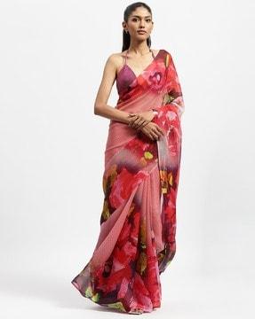 a happy feeling printed saree