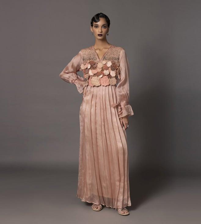 a humming way blush mima mounds gown