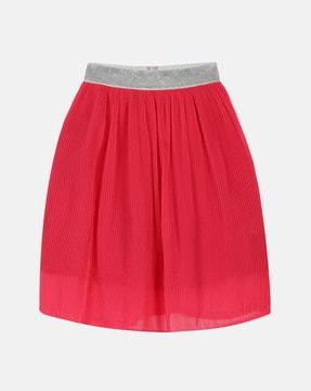 a-line skirt with elasticated waistband