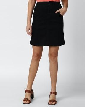 a-line skirt with insert pockets