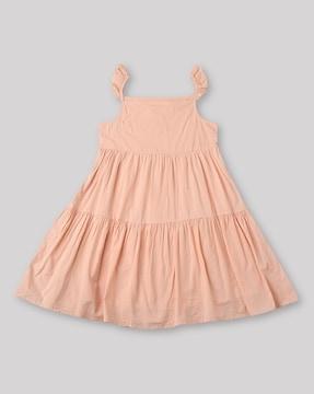 a-line tiered dress