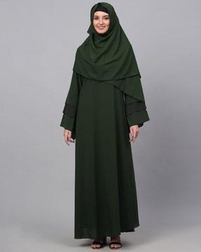 a-line burqa with scarf