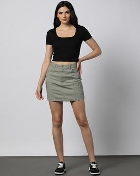 a-line cargo skirt