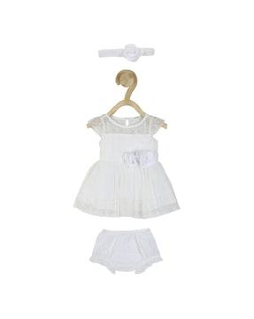 a-line dress with bloomers & headband