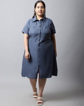 a-line dress with double pockets