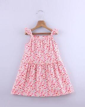 a-line dress with floral detail