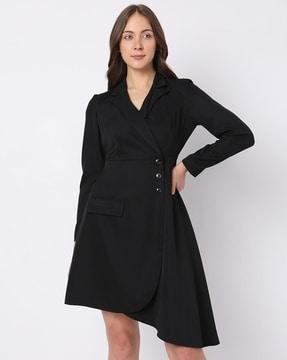 a-line dress with full sleeves