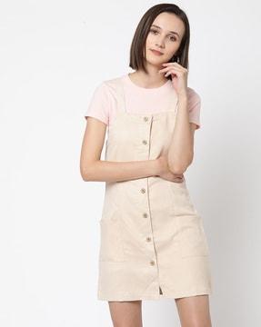 a-line dress with patch pockets