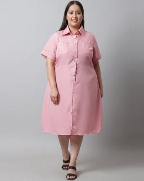 a-line dress with patch pockets