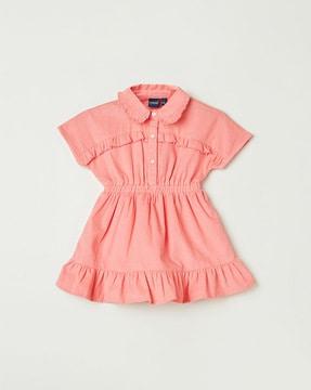 a-line dress with ruffles