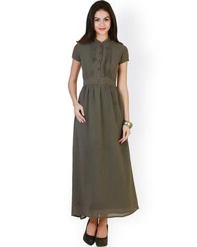 a-line dress with short sleeves