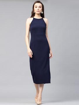 a-line dress with side slit