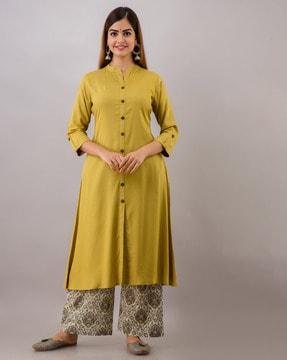 a-line kurta set with insert pocket