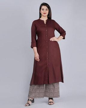 a-line kurta set with insert pocket