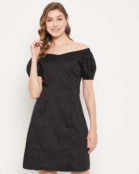 a-line off shoulder dress