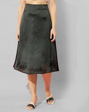 a-line skirt with concealed zip closure