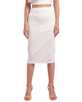 a-line skirt with elasticated waist