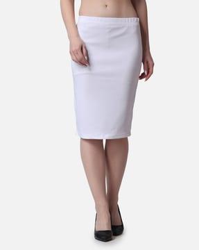 a-line skirt with elasticated waist