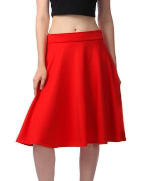 a-line skirt with elasticated waist