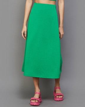 a-line skirt with elasticated waist