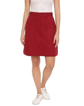 a-line skirt with elasticated waist