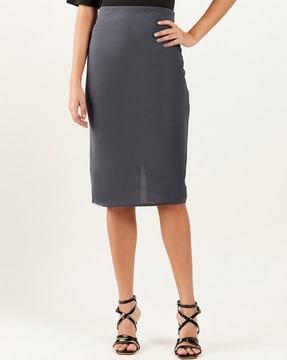 a-line skirt with elasticated waist