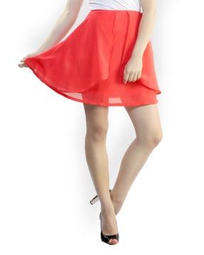 a-line skirt with elasticated waistband