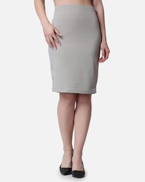 a-line skirt with elasticated waistband