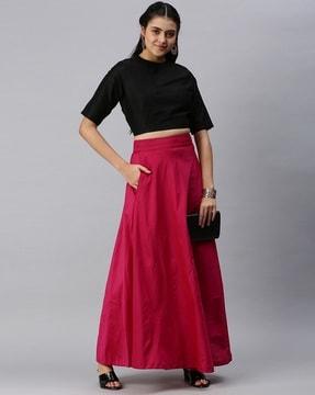 a-line skirt with insert pocket