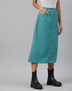 a-line skirt with insert pockets