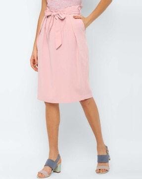 a-line skirt with tie-up