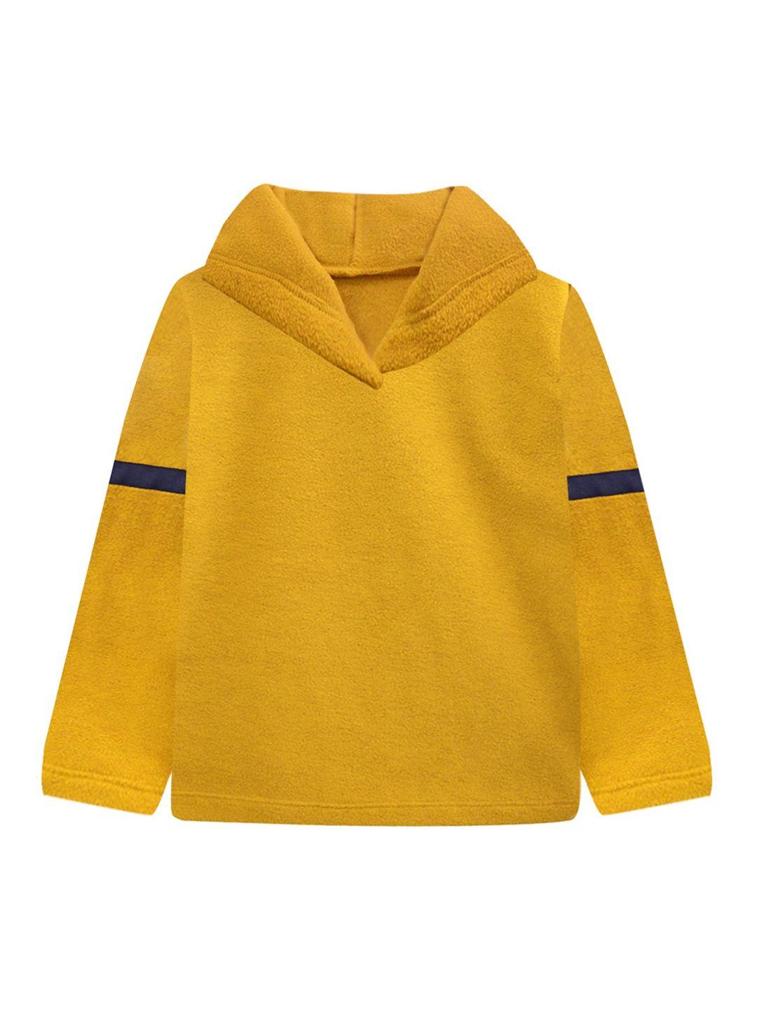 a t u n boys mustard hooded sweatshirt