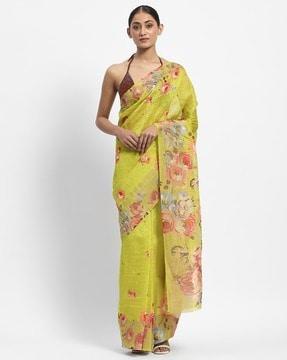 a trip to toulouse printed saree