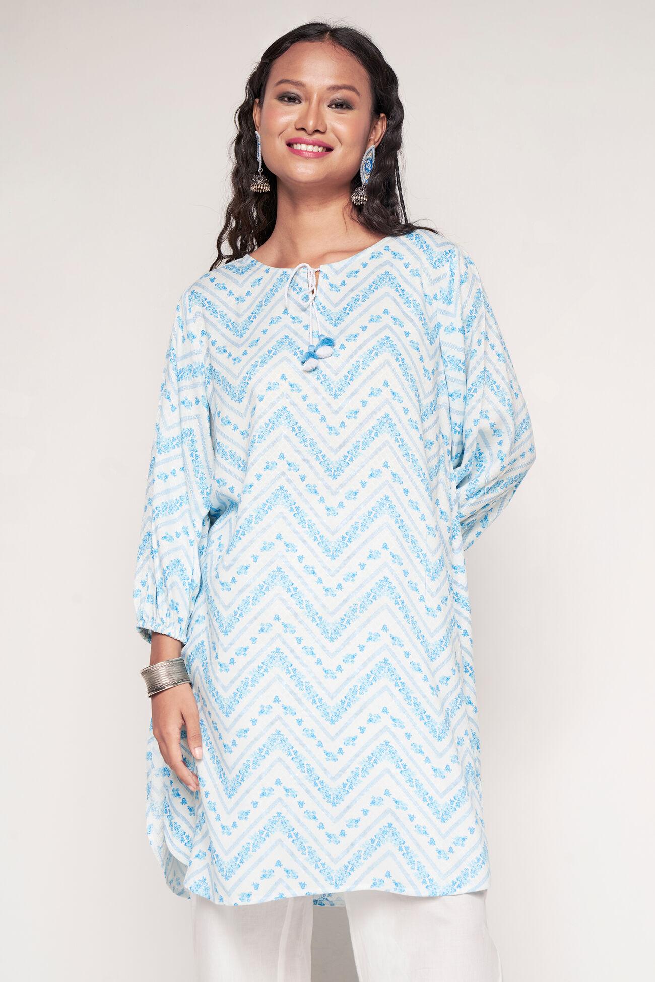 a zig-zag tale tunic