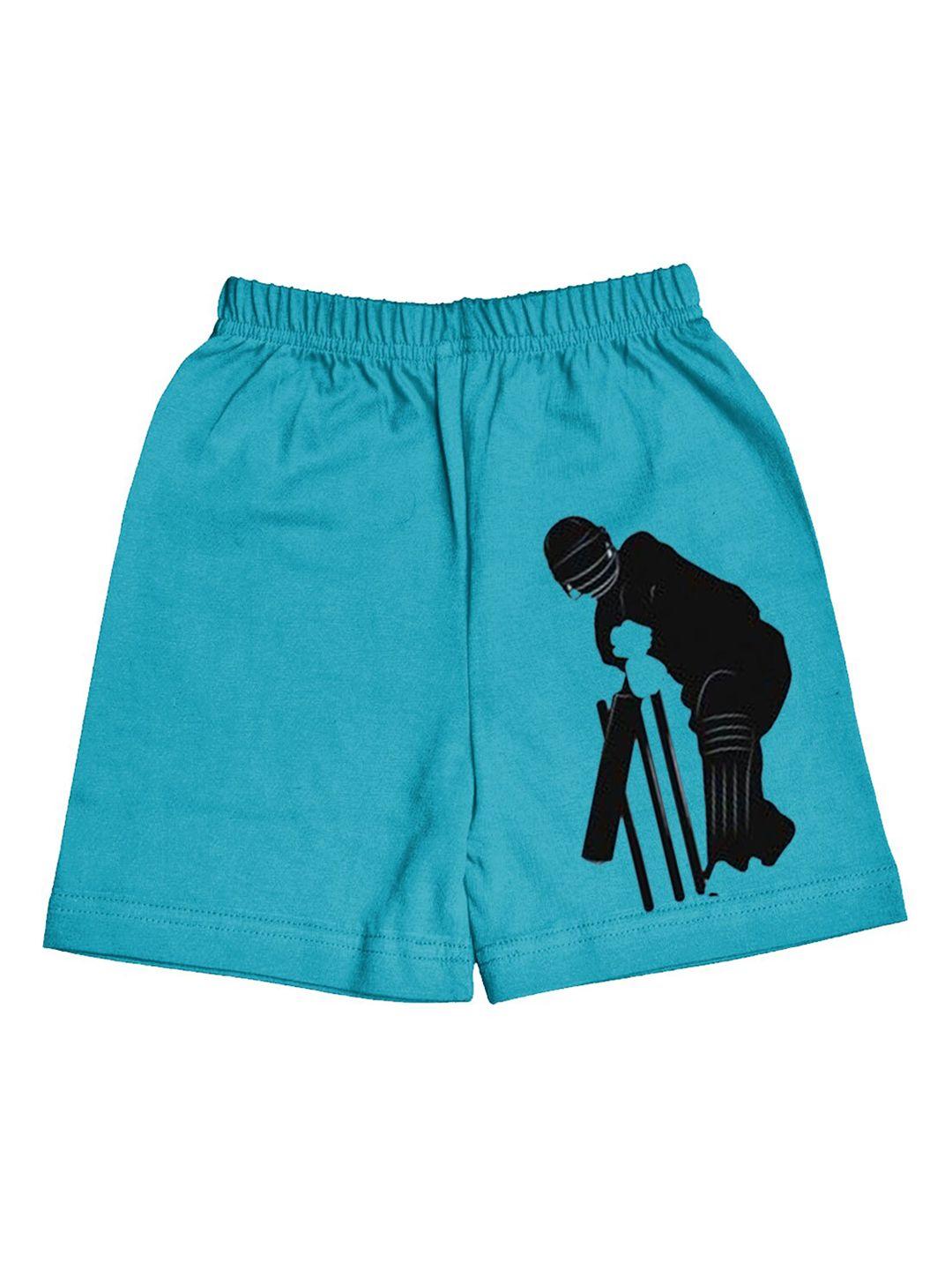 a.t.u.n. boys graphic printed mid-rise cotton shorts