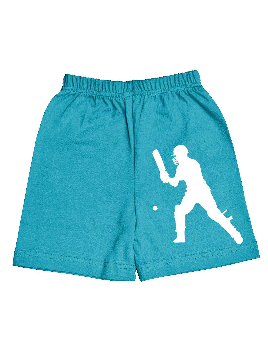 a.t.u.n. boys graphic printed mid rise knitted cotton shorts