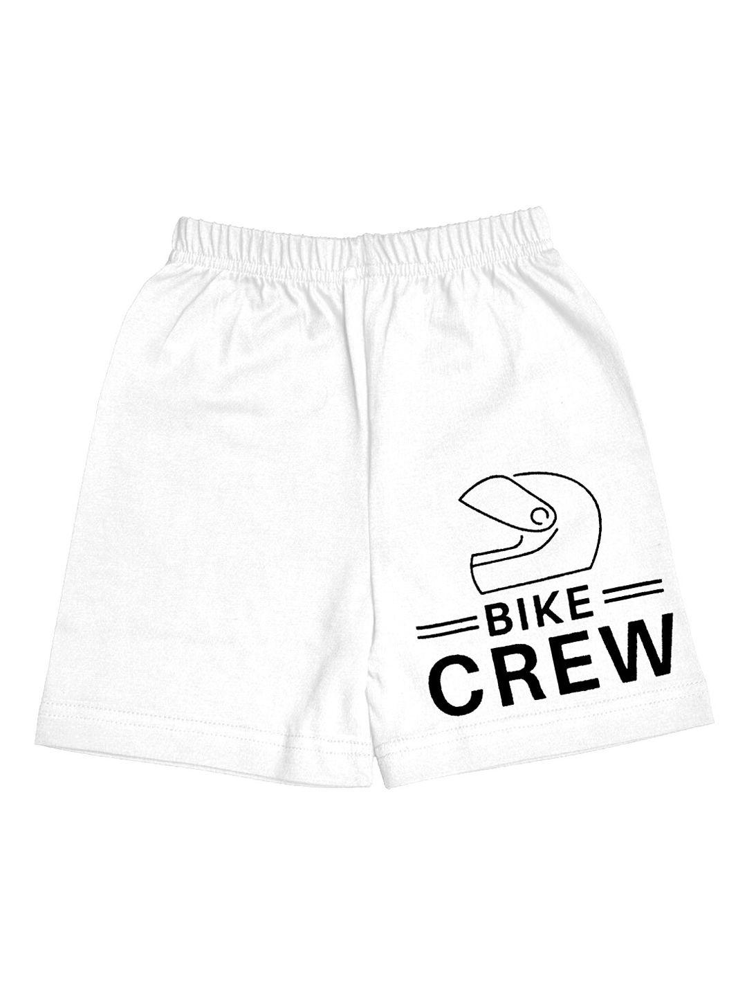 a.t.u.n. boys typography printed mid-rise cotton shorts