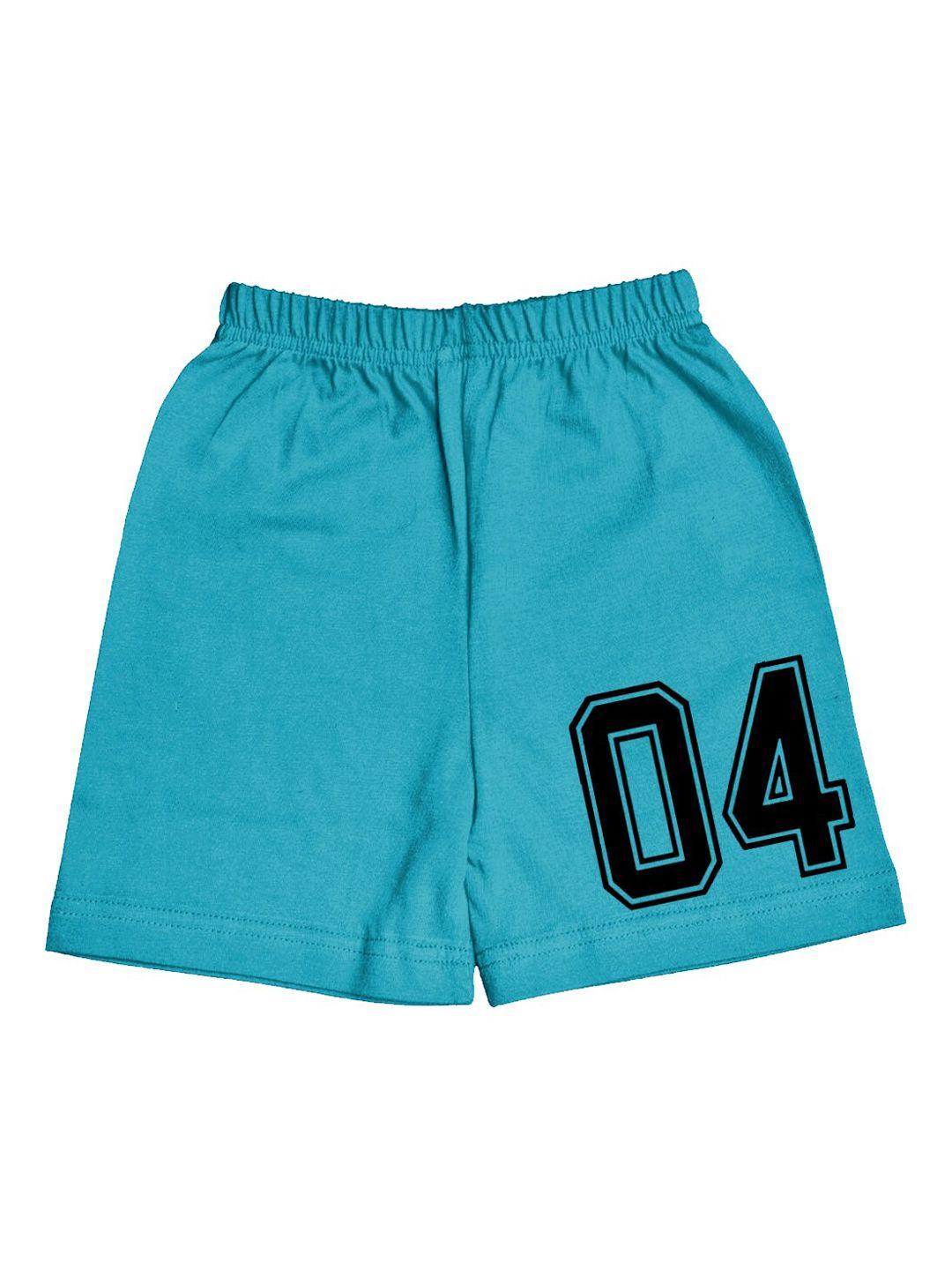 a.t.u.n. boys typography printed mid-rise knee length cotton shorts