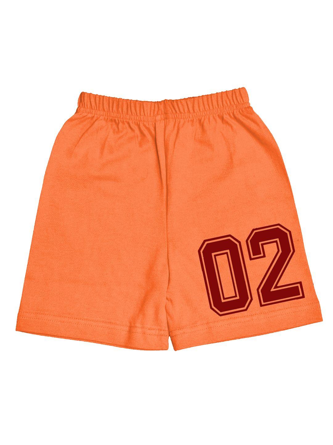 a.t.u.n. kids boys typography printed cotton shorts