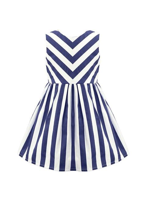 a.t.u.n. navy & white striped dress