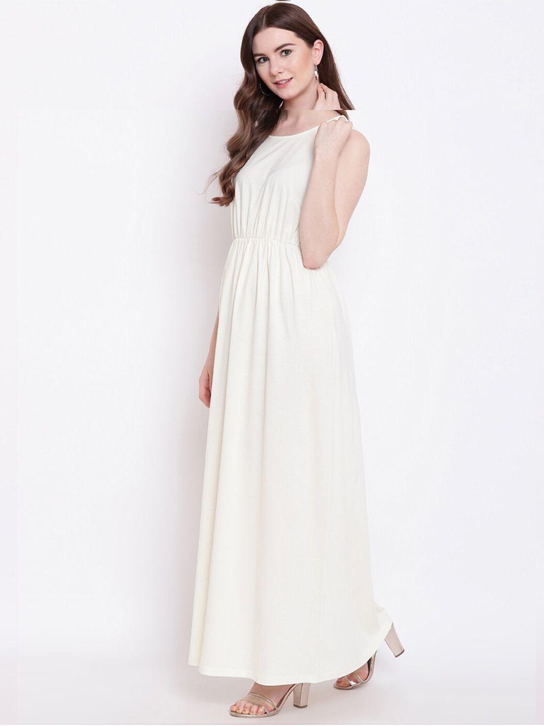 a.t.u.n. sleeveless fit & flare maxi cotton dress